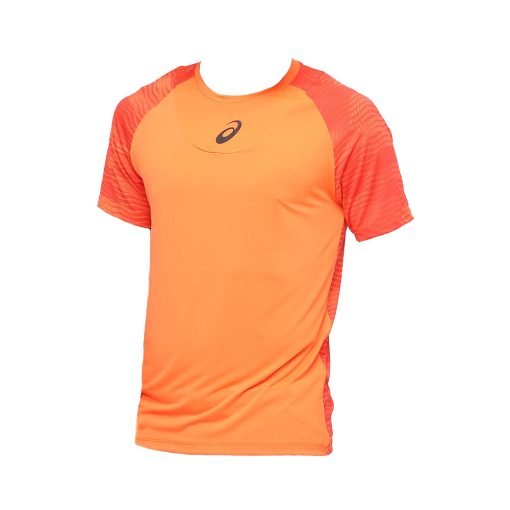 Camiseta Asics Tennis Challenger Print Masculina Laranja