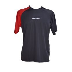 Camiseta Babolat Performance Cinza e Vermelha