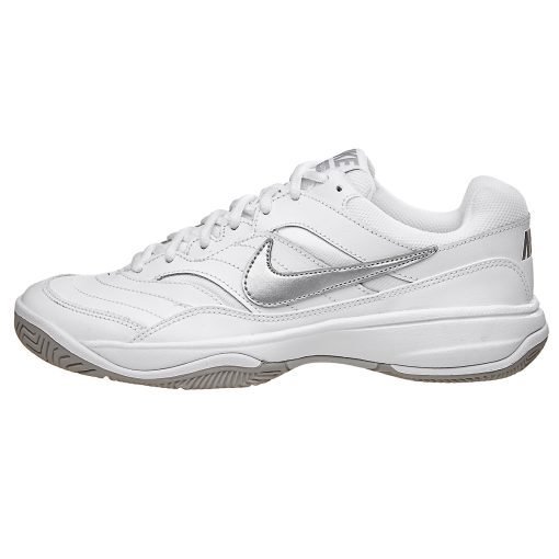 Tênis Nike Feminino Court Lite Branco e Cinza