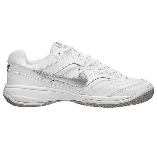 Tênis Nike Feminino Court Lite Branco e Cinza