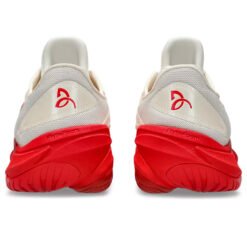 Tênis Asics Court FF 3 Novak Creme e Vermelho