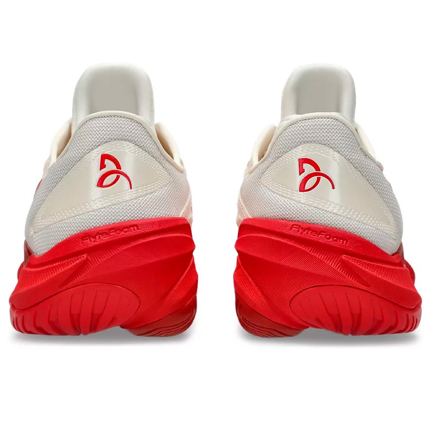 Tênis Asics Court FF 3 Novak Creme e Vermelho