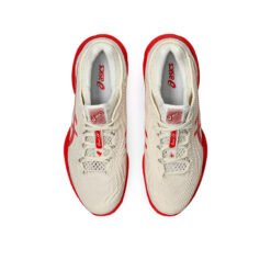 Tênis Asics Court FF 3 Novak Creme e Vermelho
