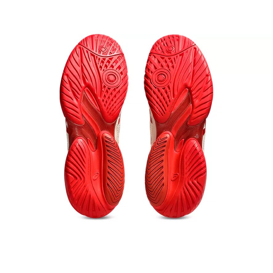 Tênis Asics Court FF 3 Novak Creme e Vermelho